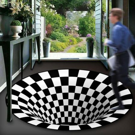 3D illusion Mat ( 80CMx80CM )